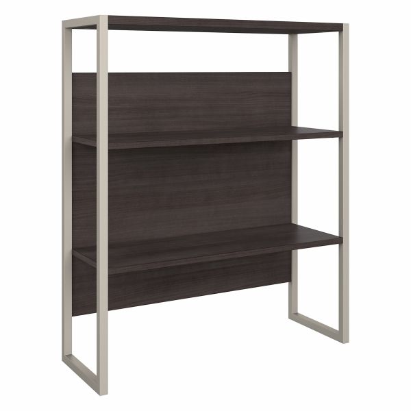 Bush Business Furniture Hybrid 36W Bookcase Hutch in Storm Gray